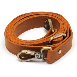 Full Grain Leather Replacement Strap for Handbags, Purses, Crossbody Bags, & Laptop Cases | Adjustable Shoulder Strap with Swivel Clasps | Camel, 0.8 in. Wide