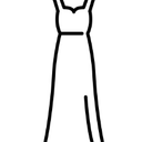 Long Brown Dress, M 