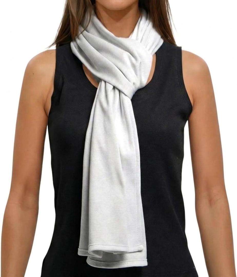 EMF Scarf 5G RF Shielding Clothing - Silver Fabric