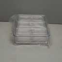 10 Pack Refrigerator Pantry Organizer Bins, Stackable Fridge Organizer Bins with Lids, Clear Plastic Food Storage Bins for Kitchen, Countertops, Cabinets, Fridge, Drinks, Fruits, Vegetable, Cereals