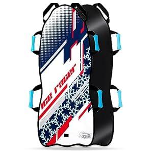 Sunlite Sports 45” Foldable Snow Sled for Kids & Adults – Durable Reinforced Bottom, Sturdy Fabric Stitching & Easy-Carry Design for Winter Family Fun