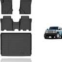 KELCSEECS Floor Mats & Cargo Liner for 2021 2022 2023 2024 2025 2026 Ford Bronco(Not Sport) 4 Door All Weather Car Mats Floor Liners Trunk Mat Cargo Mat Ford Bronco Floor Mats Accessories
