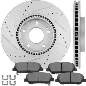 SCITOO Front Brake Kits D1413-8527 Brake Pads & 31427 Brake Rotors Fit For Hyundai For Sonata 2005-2014,For Hyundai For Tucson 2010-2015,For Hyundai For Veloster 2013-2017,For Kia For Forte 2010-2014 SCITOO Front Brake Kits D1413-8527 Brake Pads & 31427 Brake Rotors Fit For Hyundai For Sonata 2005-2014,For Hyundai For Tucson 2010-2015,For Hyundai For Veloster 2013-2017,For Kia For Forte 2010-2014