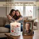TEEZWONDER Sympathy Gifts for Loss of Loved One, Scented Candle 10 oz | Bereavement Memorial Gift, Vanilla Lavender, Long Lasting Burn, Soft Scented, Glass Jar With Lid, Ready To Gift