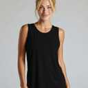Real Essentials 5 Pack: Women's Dry-Fit Tank Top - Racerback Sleeveless T-Shirt Athletic Workout Gym Shirt (Black, XXXL)
