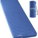 Elegear Air & Foam Camping Sleeping Pad, HexaFoam Camping Mattress Pad with Built-in Foot Pump Memory Foam Camp Pad 4-Season Camp Sleeping Mat for Travel/Car/Tent (Blue)