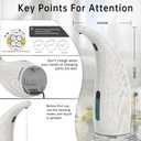 Greatmay Adjustable Automatic Soap Dispenser Touchless, 4 Adjustable Levels Touchless Sensor Liquid Soap Pump Dispenser，300ml Rechargeable Magnetic Charging Hand Soap Dispenser for Kitchen，Bathroom