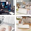 2 x Blank Journal Notebook for Women & Men, 192 Pages College Blank Notebook for Writing Note Taking Work, 100 GSM Thick Paper Hardcover Leather Leather Sketchbook - Medium 8" x 5.7" (Dotted, Black)