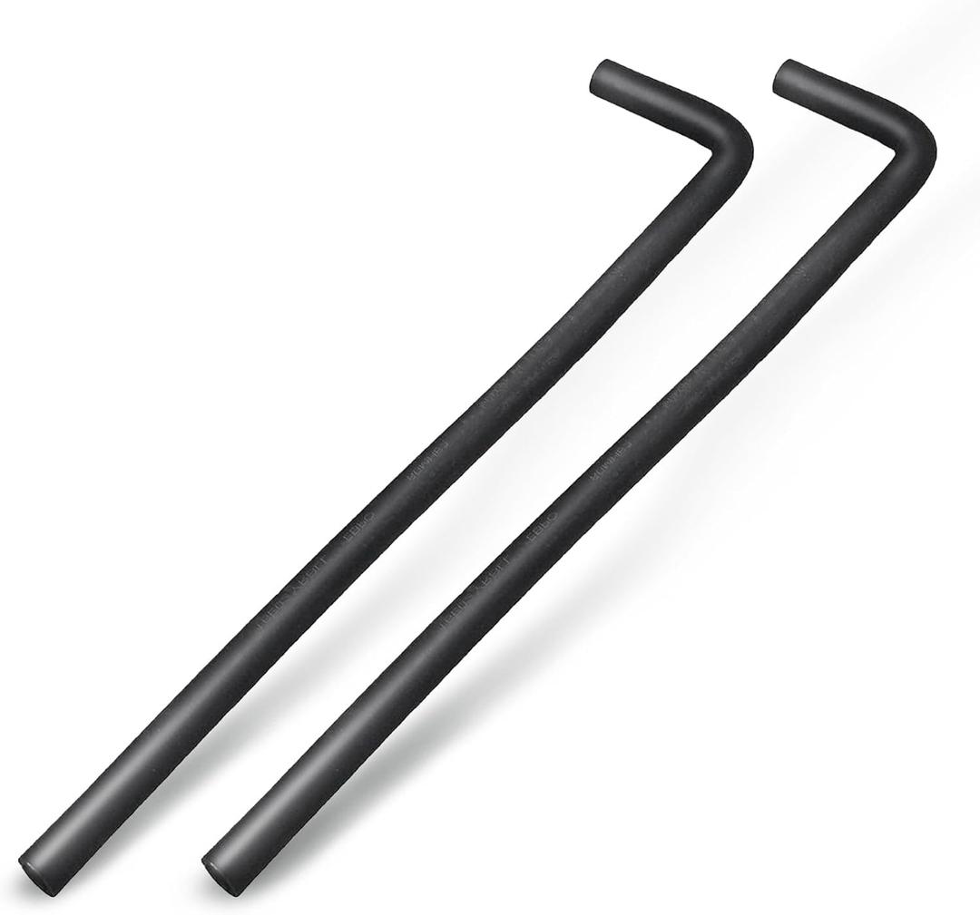 LS Swap Heater Hose Set 90 Degree Molded Heater Hose - 5/8" ID & 3/4" ID, 4" x 24" Length, Black