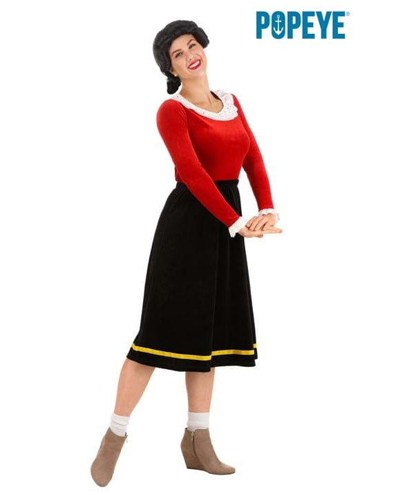 Clarisbelle Arvilhill Men's 7 Pcs Popeye Costumes Halloween Deluxe Full Set Sailor Outfits (S-3XL)