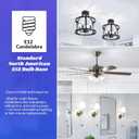 MAXvolador E12 LED Candelabra Bulb 40W Equivalent, 500LM Chandelier Light Bulb, Daylight White 5000K, B11 Filament Clear Glass Candle Base Light Non-Dimmable, 12 Pack