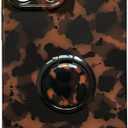 Compatible with iPhone 13 Pro Max Case with 360 Rotating Ring Stand - Cute Tortoise Shell Leopard Print Trendy Cover,Slim Fit Shockproof TPU,Non-Slip Grip & Kickstand for Women Girls (Brown Amber)