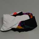 PATPAT Family Matching Hawaiian Outfits: Men Tropical Floral Short Sleeve T Shirts - Dad and Son Matching Shirts for Summer Vacation Beach Luau Cruise, Black Colorful Leaf, Men, Large