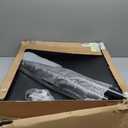 Quarter Fenders for Semi Truck, 24" x 24" Black Poly, Tube Bracket and Mounting Hardware Included, Right Left, Plastic Quarter Fender Kit Set