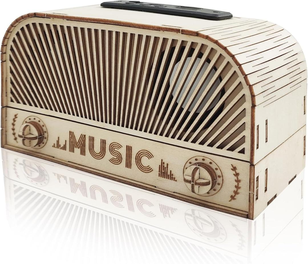 STEM Kits for Kids Age 12-14, Wooden DIY Bluetooth Speaker Kit Build Your Own with Dual Speakers, Science Gift for Teen Boys Girls Birthday Christmas