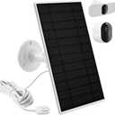 Solar Panel Charger for Arlo Camera, Power Compatible with Pro 4, Arlo Pro 5S, Pro 3, Ultra 2, and Ultra Cameras, 10ft/3m Cable, 6V4.5W (White)