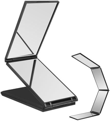 Vin Beauty 4 Way Mirror Foldable Makeup Mirror Portable 360 Degree Handheld Haircut Mirrors 4 Barber Desktop DIY Haircut Tool for Hair Cutting Styling Grooming Sided Self Haircuts for Home and Salon