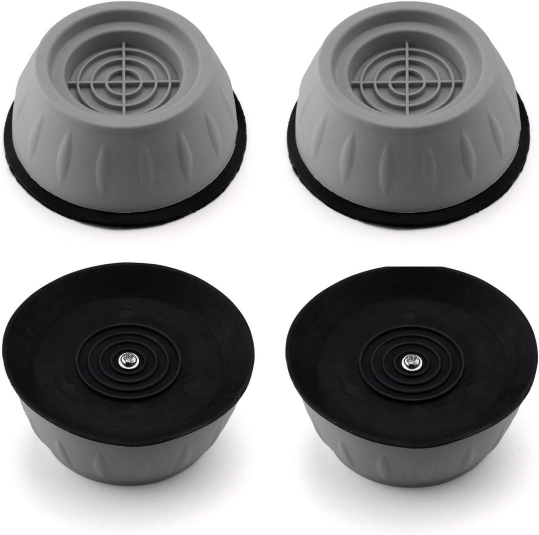 4pcs Ahviesli Anti Vibration Pads for Washing Machine, Dryer Foot Pads - Noise Reduction, Shock Absorption, Non Slipery Floor Protecter for Hardwood and Tile Floors, Universal