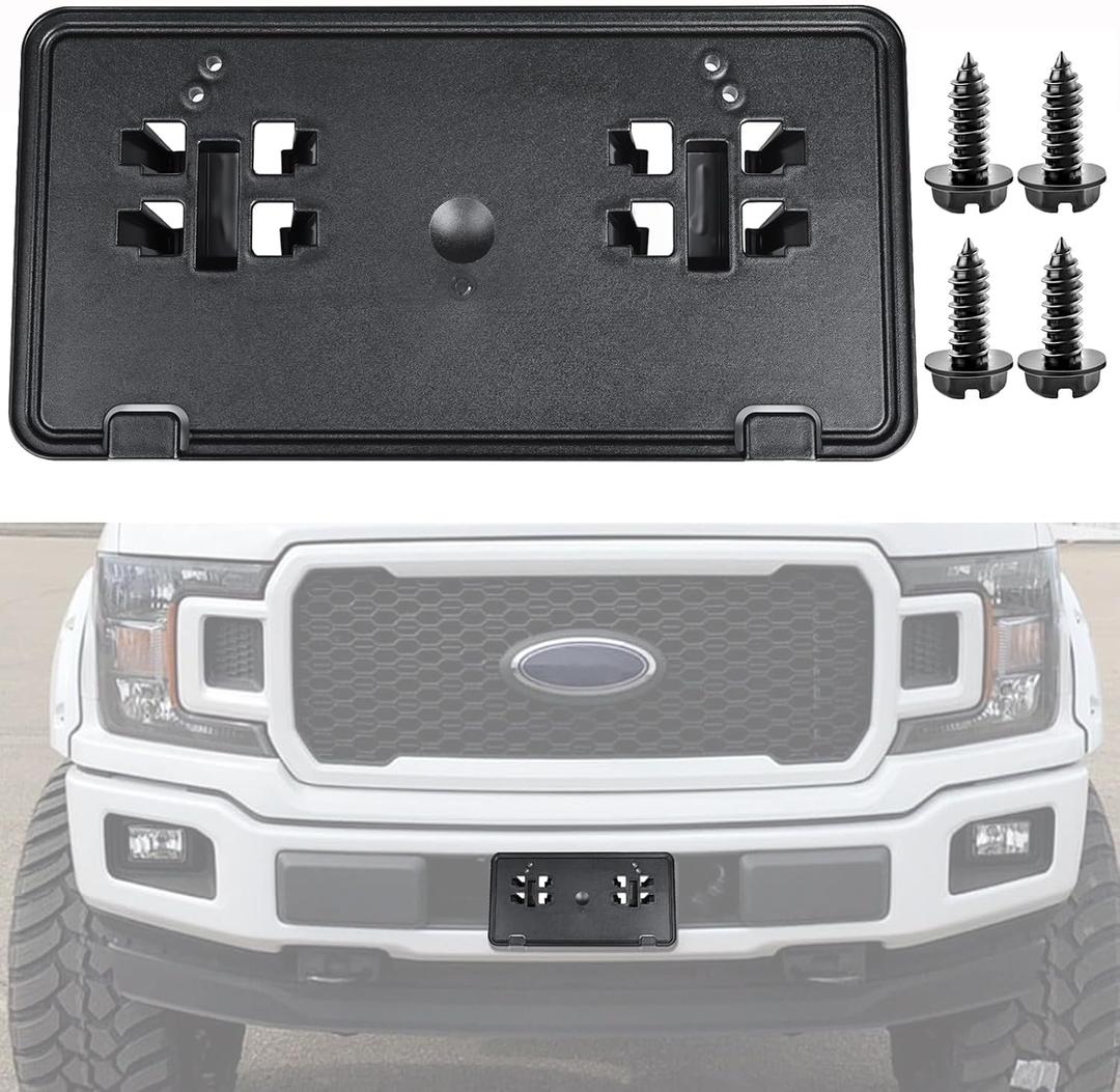 Replacement for Front Bumper License Plate Frame Bracket 2018-2020 Ford F150 JL3Z17A385BA