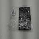 Shinywear Women's Black Long Skull Studded Purses Genuine Leather Card Holder Wallet