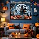1000 Piece Halloween Puzzles for Adults Kids: Haunted House Mansion Puzzle Party Game Toy Gifts for 3+ Years Old Boys Girls Halloween Nightmare Before Christmas Jigsaw Puzzle for All Ages