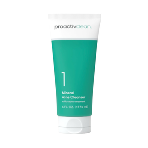 Proactiv Clean Mineral Acne Cleanser Sulfur Acne Treatment Face Wash for Sensitive Skin Gentle Daily Acne Cream Facial Cleanser with Soothing Chamomile 6oz