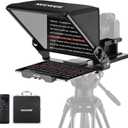 Neewer Teleprompter X14 III with RT113 Remote/App Control, 45 Tilt 14" Beamsplitter All Metal Frame Upgraded Camera Mount QR Plate Compatible with Manfrotto 501PL for iPhone iPad DSLR, Assembly Free