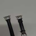 Minyee Leather Bands Compatible with Apple Watch Band 38/40/41/42/44/45/46/49mm Women, Slim Thin Dressy Designer Strap with C-Shape Metal Buckle for iWatch Series 11 10 9 8 7 6 5 4 SE/Ultra 3 2 1