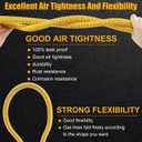 72" Flexible Gas Line Hose,Appliance Gas Line with Connector 1/2" MIP 1/2"FIP Fitting OD(1/2" ID) Gas Range Connector Kit for Stove,Gas Stove,Dryer,Water Heater By MIFLUS