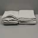 NICETOWN 2 Panels Faux Linen 100% Blackout Curtains for Living Room, Rod Pocket/Back Tab/Hook Belt Room Darkening Window Treatment with Liner Thermal Curtains for Bedroom, Natural, W50 x L96