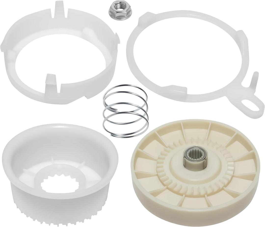 PartsBroz W10721967 Washer Pulley Clutch Kit for Whirlpool MVWX655DW1 MVWC565FW1 WTW5057LW0 WTW5000DW1 WTW4816FW3 WTW5000DW3 NTW4516FW3 MVW6230HW2 MVWC565FW2 WTW4816FW2 WTW4855HW1 MVW6230HW0