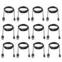Smays Micro USB Cable 3ft Charging Cord Bulk 12-Pack Black