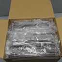 Delamu 2-Tier Under Sink Organizers and Storage, Multi-Purpose Stackable Bathroom Cabinet organizers, Pull Out Kitchen Pantry Organization and Storage with Dividers(2 Pack, Clear)