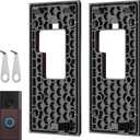 No-Drill Adhesive Video Doorbell Mount Compatible with Ring Battery Doorbell (2024 Release), Door Mounting Holder Bracket Accessories for Apartments Office Houses (2 Pack)