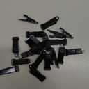 20 Pcs Metal Mini Clamps Mini Spring Clamp Crocodile Alligator Clips 1/2 Inch Wide for Work, Smooth Jaw, 5/16 Inch Capacity (Black)