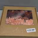 Ling's Moment Artificial Flowers Fake Silk Dahlia Faux Foam Roses Combo for DIY Wedding Bouquets Centerpieces Arrangements Bridal Shower Party Home Decorations, Amber & Terracotta, 23pcs