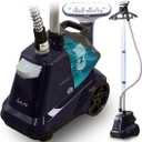 SALAV Heavy Duty Commercial Full-Size Garment Steamer with Foot Pedals and Extra Large 3L (101.5 oz) Water Tank, 1800 watts of Poweful Steam (Navy) (14.5 in x 11.42 in x 70.5 in)