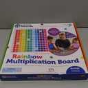 Learning Resources - Rainbow Multiplication Board, Times Table Chart Manipulative, Montessori Learning & Homeschool Toys, Educational Classroom Game, Teacher Must Haves, Elementary Math Practice