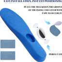 2 x Insoles for Airtag Hidden Holder, Airtag Case for Tracking Devise Steps and Shoes for Kids, Comfortable Securely Mounted Insert for Shoes (Blue, 175-190mm)