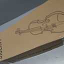 Violin 4/4 Full Size Kit for Beginners, Glossy Violin Fiddle Set for Adults, Students with Violin Case, Bow, Rosin, Fingerboard Sticker, Shoulder Rest, Extra Strings and Bridge(Plywood, Full)