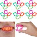 Halloween Neon Fangs Teeth, Costume, Funny Dress-Up, Pretend Play Decoration (24-Pack)