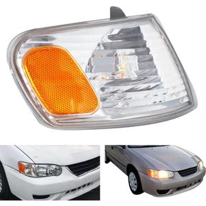 WFLNHB Side Marker Light Turn Signal Light Amber Clear Shell Replacement for Toyota Corolla 2001-2002 Passenger Right Side