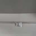 Glass Shower Door Towel Bar 25" Bright Chrome Compatible with Alumax Basco Sliding Shower Door Handle Replacement with Silver Transparent Brackets,Fits Framed Shower/Tub Enclosure Doors Up to 26" Wide