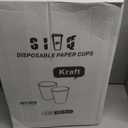 SIUQ 1200 Pack 3 oz Kraft Paper Cups, Disposable Bathroom Cups, Mini Mouthwash Cups, Hot/Cold Beverage Drinking Cup for Gargle Espresso Juice Medicine (Brown)