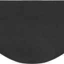 Plow & Hearth 32"x60" Half Round Fireproof Hearth Rug | 2 Layer Fiberglass Mat | Protect Hardwood/Carpet from Sparks & Embers Wood Stove (Charcoal)