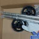 APXL Boat Cover Support Poles Support Systems, Height Adjustable 304 Stainless Steel Support Poles with Stable Full-Touchdown Iron Alloy Base for Jon Boat Pontoon Aluminum Boat Tarps Bimini Tops (Pack of 2)