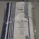 Urban Villa Kitchen Towels 100% Cotton Dish Towels for Kitchen (Set of 6) 20x30 Dish Cloths Highly Absorbent Kitchen Linen Set with Hanging Loop Perfect for Drying Dishes Cleaning Towels-Blue White