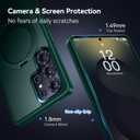 CASEKOO World's First 3-in-1 Magnetic Ring Stand for Samsung Galaxy S25 Ultra case | Patented Design, 16FT Military Drop Protection, Magsafe Compatible | Slim Matte Translucent Cover 6.9" 2025, Green