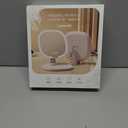 Rechargeable LED Travel Makeup Mirror, 3-Color Lighting, Dimmable Touch Screen, Multi Angle Adjustable, Foldable and Portable Desktop Vanity Mirror with Storage Tray (Pink)