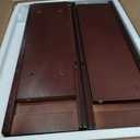 ChooChoo Wood Wall Cabinet with Doors, Medicine Cabinet with Adjustable Shelves Over The Toilet, Rustic Cabinet Wall Mounted for Bathroom, Kitchen, Living Room, Dark Cherry